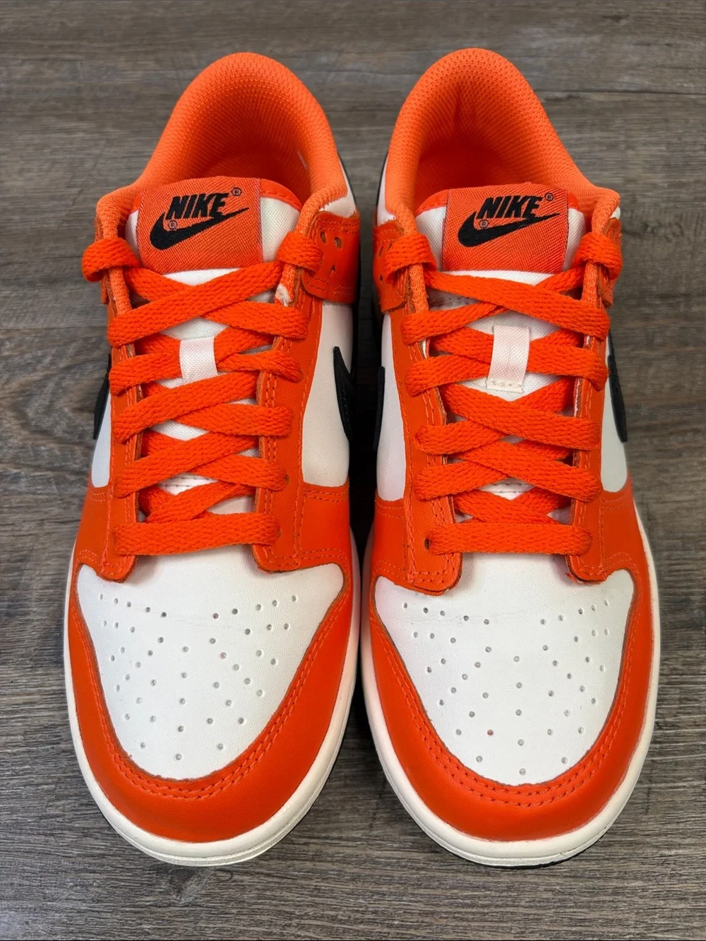 Nike Dunk Low GS Safety Orange Phantom Black Sneakers 6Y / Women’s 7.5